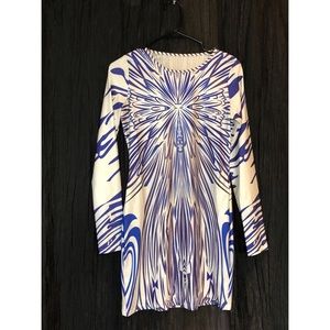 Mini purple/white dress